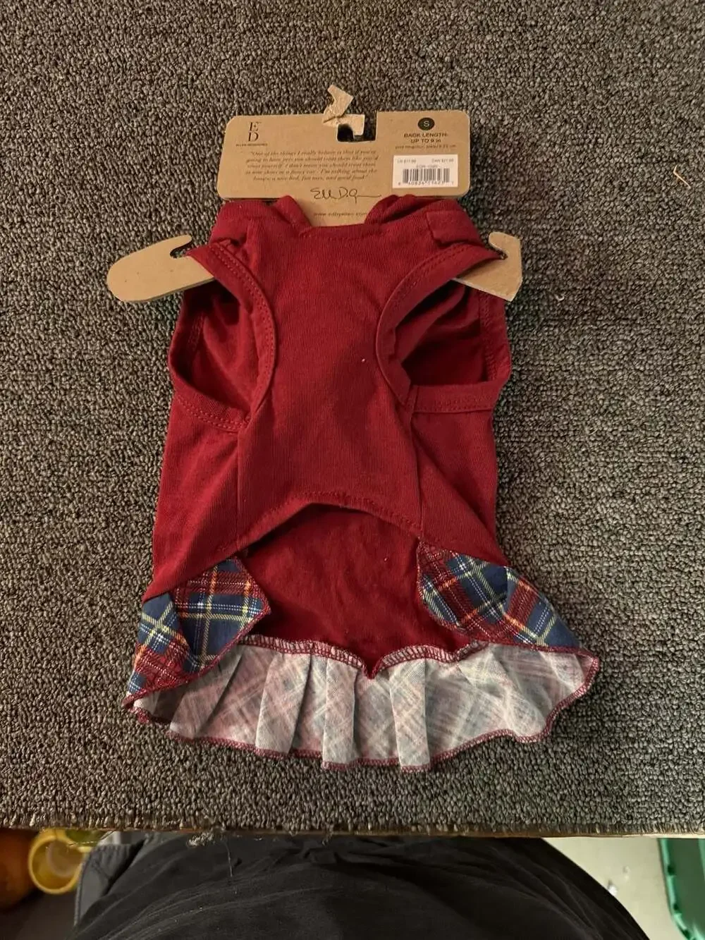 ED Ellen DeGeneres Canis et Felis Dog Hoodie Dress Size S